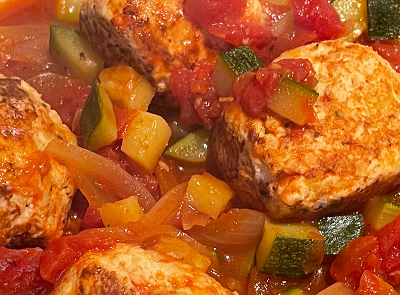 Albóndigas de pavo y coliflor